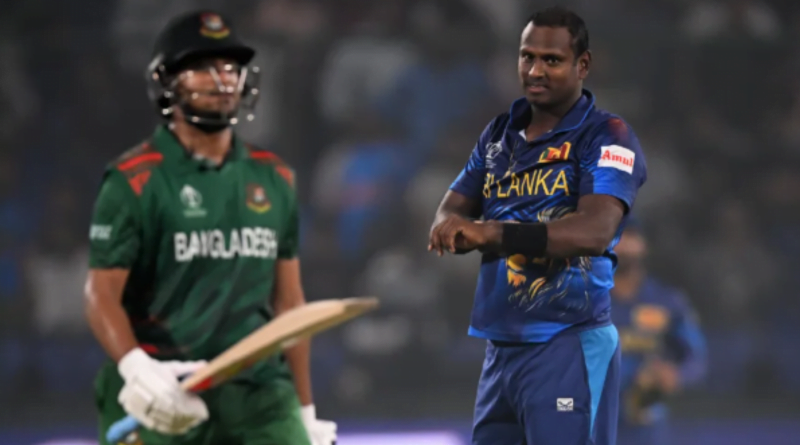 Angelo Mathews vs Shakib Al Hasan: What Happened
