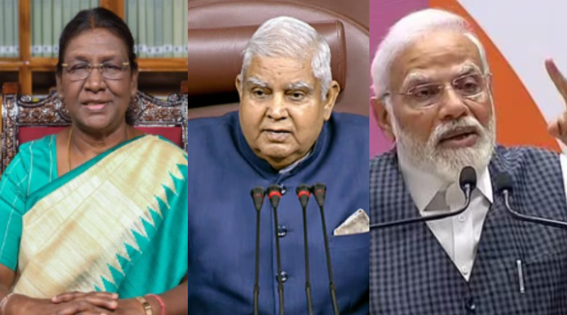 President Murmu, PM Modi Criticise Oppn. Mimicry on VP Dhankar