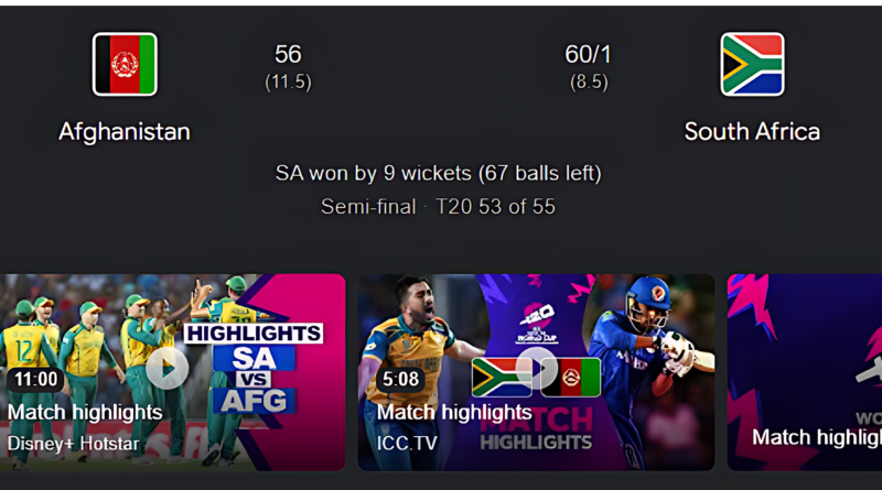 Afg vs SA